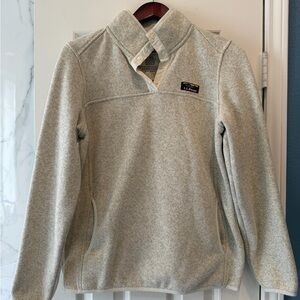 L.L. Bean Cream Knit Sweater Pullover